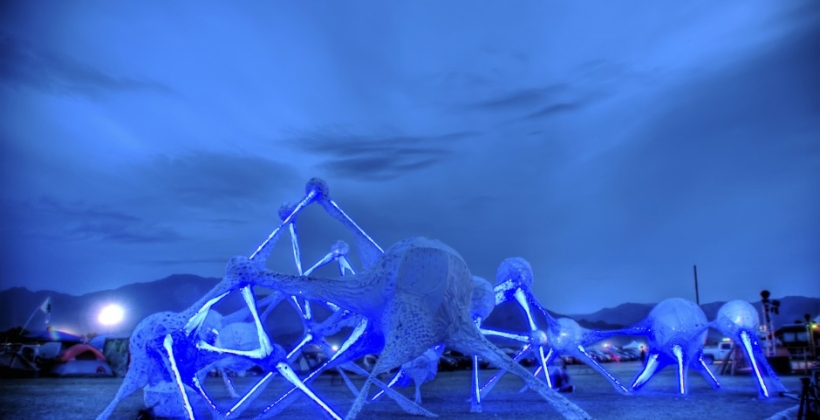Art feature at Coechella, collaboration between Michael Fox and Insomniac Productions