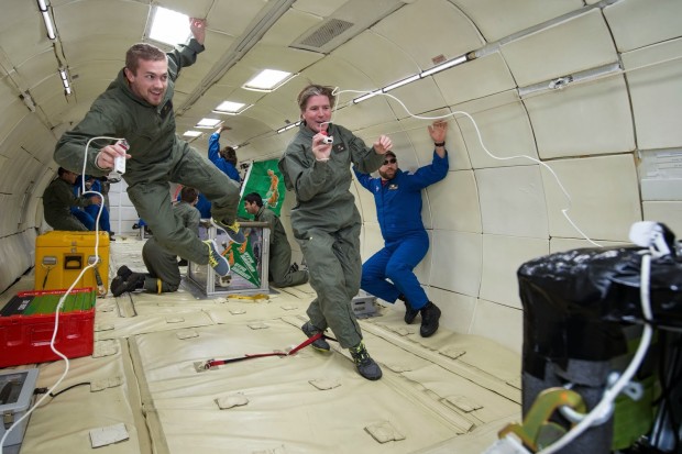 Michael Fox flew in zero gravity doing research for NASA with Five Cal Poly Pomona Architecture students