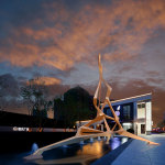 Vanke Tomorrow Sculptures lit with LED Lights, Foxlin Architects