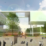 Yuanda Office Complex, Central Green Space to create community, Foxlin Architects