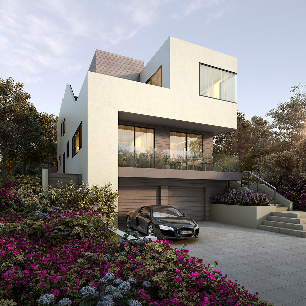 Foxlin Architects, San Clemente Contemporary Duplex