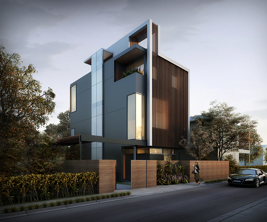 Foxlin Architects, San Clemente Contemporary Duplex, Modern Architectural Home